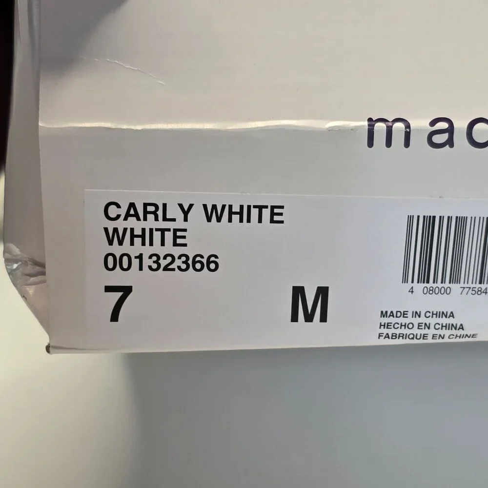 Madden Girl Carly Platform Espadrille Sandals 7M White Original Box Y2K Style - Picture 10 of 10